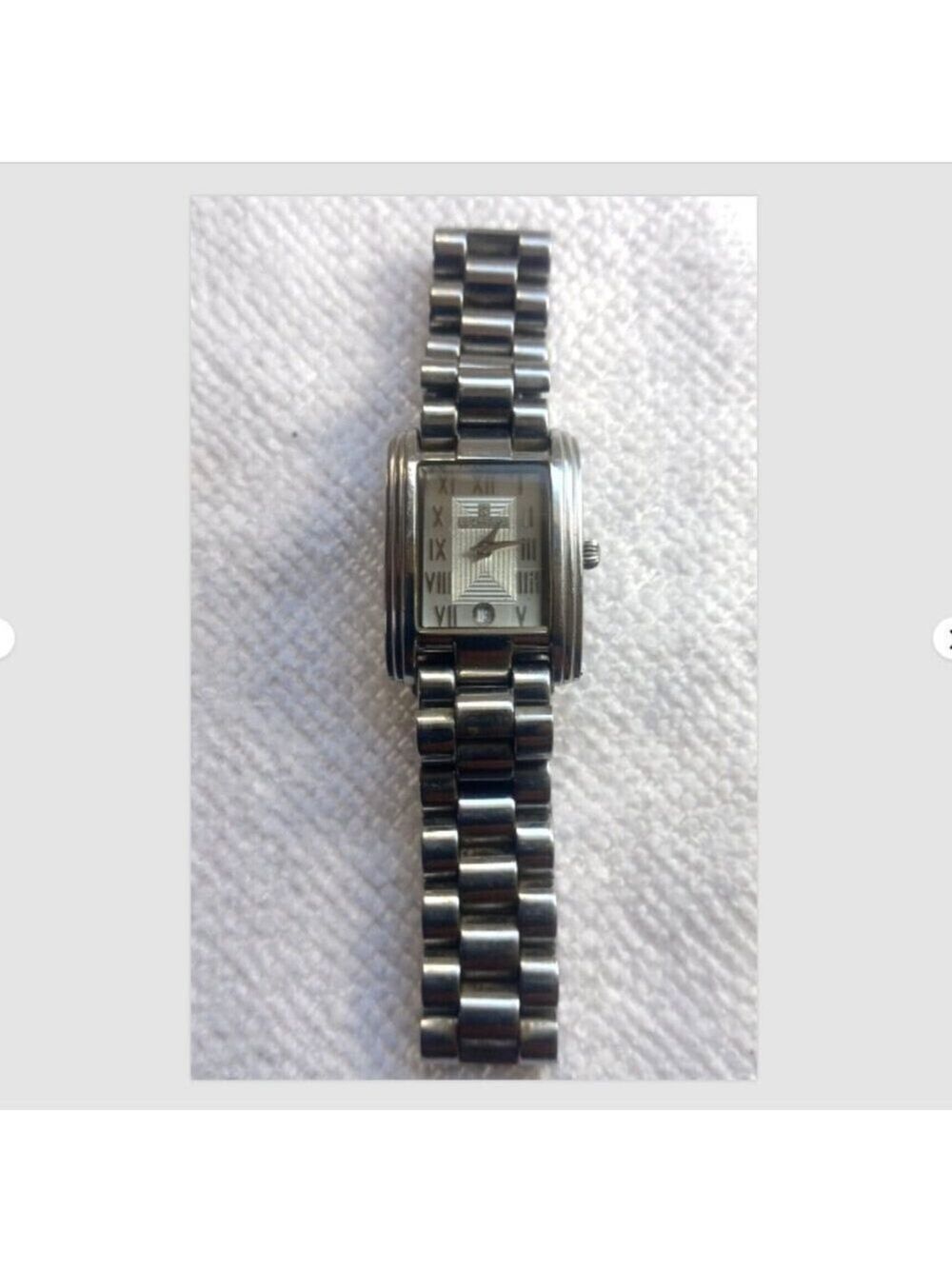 Le Chateau Watch Art Deco Ladies Watch Date 3 Atm New Battery Square Vintage